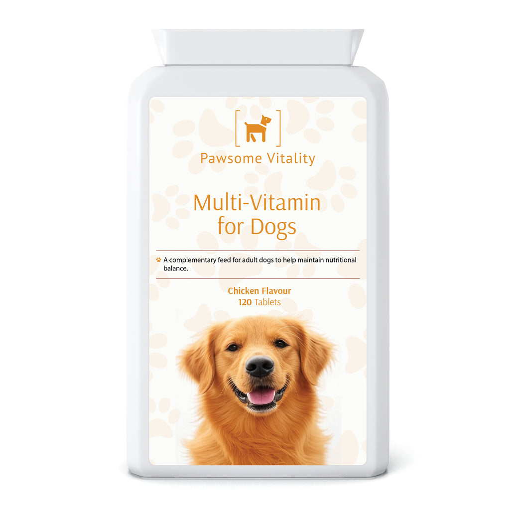 Pawsome Vitality Multi-Vitamin for Dogs (Chicken Flavour) – 120 Tablets